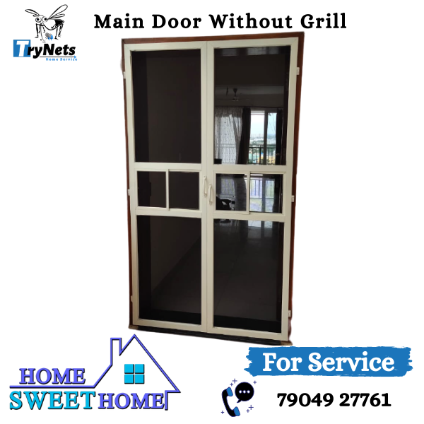 Main Door Without Grill Mosquito Net In Chennai